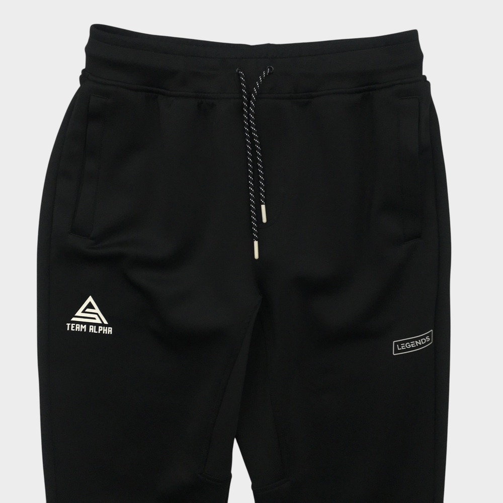 Legends Team Alpha Mens Joggers Black Athletic Training Sweatpants Size Large